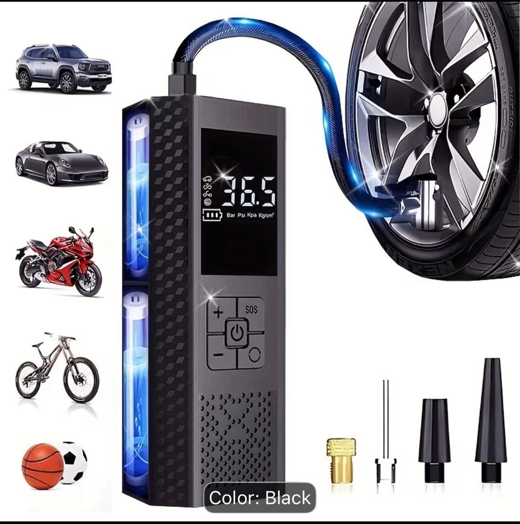150PSI Portable Air Compressor - Black