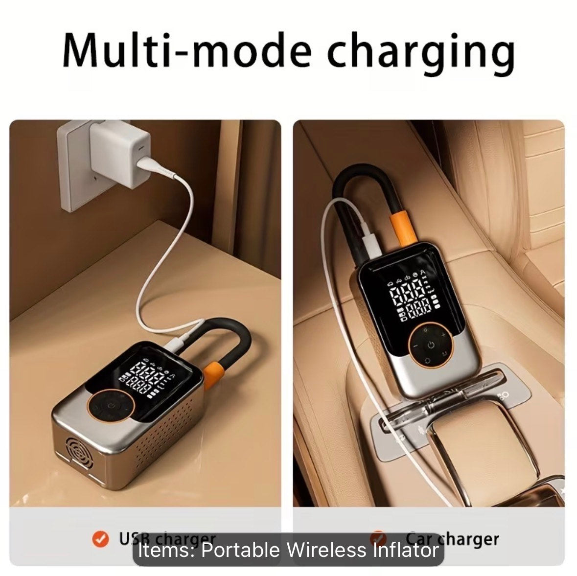 Portable Wireless Inflator on surface